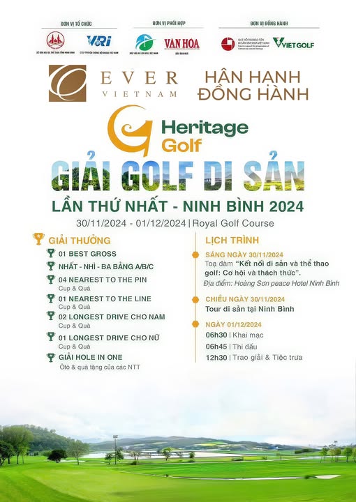 EVER Việt Nam hân hạnh tài trợ Heritage Goft tại Ninh Bình